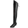 Pleaser Women's Maiden-8828 Medieval Boot,Black Pig Leather,9 M US