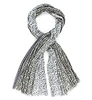 Indigo Collection Pure Cotton Lightweight Ombre Floral Print Scarf
