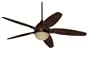 Hunter Fan 20498 56-Inch Lugano Ceiling Fan, Onyx Bengal