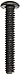 Class 12.9 Alloy Steel Socket Cap Screw, Black Oxide Finish, Button Head, Internal Hex Drive, Meets ISO 7380, 20mm Length, Fully Threaded, M4-0.7 Metric Coarse Threads, Imported (Pack of 100)