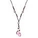 Spring Iris Tassel Drop Necklace