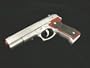 NEW SILVER AIRSOFT GUN MODEL AK-757 PISTOL REPLICA TOY