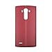 LG Leather Replacement Battery Rear Back Door Cover Case For LG G4, H815, H811, H810, VS986, VS999, US991, F500, LS991 - Red Leather
