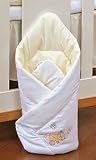 Cream bear swaddler