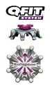 Softspikes Shadow Cleats, Purple 18 Golf Cleats, Q-Fit, Fit Most Nike and Etonic shoes