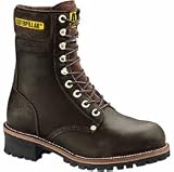 Review   / Caterpillar Mens 9 Inch Steel Toe Brown Logger Boot # P88034