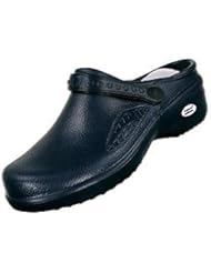 Womens Lightweight Comfortable Nurse / Nursing Clogs (9, NVY)