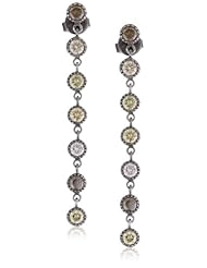 Sethi Couture Cognac and Orange Diamond Stiletto Earrings