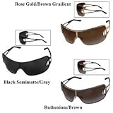 Christian Dior Shield Sunglasses 06LB/JN/99: Rose Gold/Brown Gradient