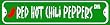 RED HOT CHILI PEPPERS DRIVE street sign