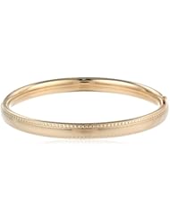 Childrens 14k Gold Filled Beaded Edge Bangle Bracelet