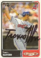 Travis Hafner, Cleveland Indians, 2003 Topps Total Autographed Card