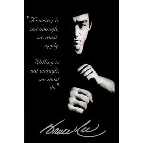 Bruce Lee (Quotes) Art Poster Print - 61x91 cm