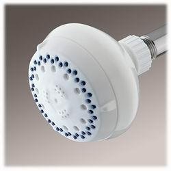 HealthPersonalCare: Waterpik 4 Spray Massage Showerhead White with Blue Nozzles