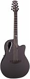 Adamas 2080 Contour Acoustic-Electric Guitar w/ Case, Natural Woven Top