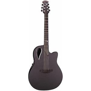 Adamas 2080 Contour Acoustic-Electric Guitar w Case, Natural Woven Top by