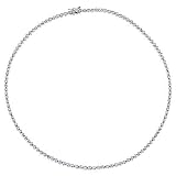 2mm Bezel Cz Diamond Tennis Necklace