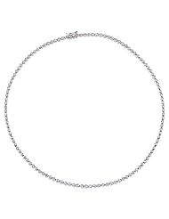 2MM Bezel C.Z. Diamond Tennis Necklace