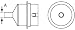 Weller 0058736881 2.5mm Round Nozzle, NR04, for HAP2 and HAP3 Hot Air Irons