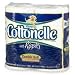 Kleenex Cottonelle Toilet Tissue, Double Roll, Unscented with Ripples, 4 ea