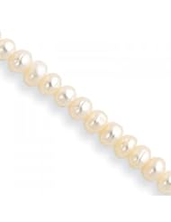 Sterling Silver Freshwater Cultured Button Pearl Bracelet/Necklace Set