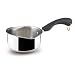 Paula Deen 1 Quart Open Saucepan with Spouts, Stainless Steel