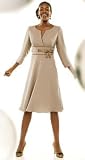 TONAL SATIN TRIM DRESS
