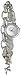 AK Anne Klein Women's  10-7605CHRM Swarovski Crystal Silver-Tone Charm Bracelet Watch