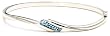 Sterling Silver Blue Topaz Bangle Bracelet