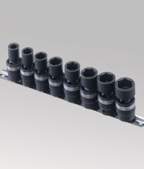 Genius Tools Model TG-308S Swivel Impact Socket Set, SAE 3/8-Inch Drive - 8 Piece On Sale
