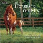Horses in the Mist 2009 Mini Wall Calendar