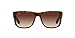 RAY-BAN Justin Square Sunglasses, Tortoise, 55 mm