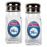 NBA Philadelphia 76ers Salt and Pepper Shaker Set with Crystal Coat