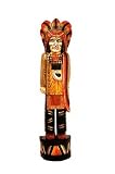 3.5 Foot Solid Wood Cigar Store Indian