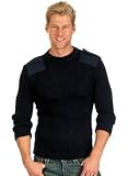 Mens' Crew-Neck Elbow Patch Sweater