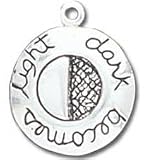 Solid Sterling Silver Dark Becomes Light