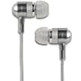 Coby CVEM76SVR High-Performance Isolation Stereo Earphones (Silver)