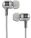 Electronics : Coby CVEM76SVR High-Performance Isolation Stereo Earphones (Silver)