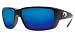 Mens Costa Del Mar Fantail 580 Sunglasses Black_Blue Mirror One Size