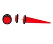 Red Acrylic Fake Tapers 0G - 16G wire - Sold as Pair Red Acrylic Fake Tapers 0G - 16G wire - Sold as Pair