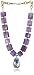Devon Leigh Flourite Pendant Amethyst Necklace
