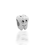 Bling Jewelry Smiling Tooth 925 Sterling Silver Charm Bead Pandora Oriana Compatible