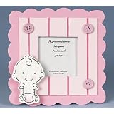 Babies, Buttons and Bows Pink Wooden Frame by Burton & Burton