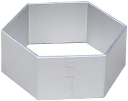 Wocuz Baking Cookie Cutter Aluminum Hexagonal Shape Cutter Cut Outs Mold for Party 10 PCS