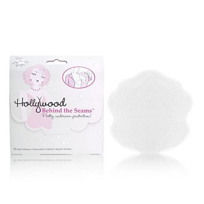 Hollywood Behind the Seams Pretty Underarm Protection 10 Self-Adhesive Disposable Apparel Shields