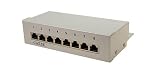 LogiLink Patchpanel 8-Port Cat5e RJ45 geschirmt grau
