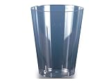 Rigid crystal clear plastic disposable drinking glasses, PACK of 50