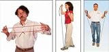 Cando Exercise Tubing with Handles Exerciser - 18 inch - Red - light