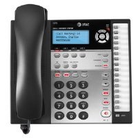 AT&T 1070 Corded Phone, Black/Silver, 1 Handset