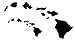 Hawaiian Island Chain Vinyl Decal Hawaii Stickers Black